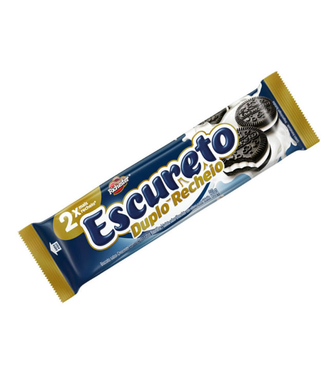 Biscoito Recheado Escureto Duplo Richester 80g