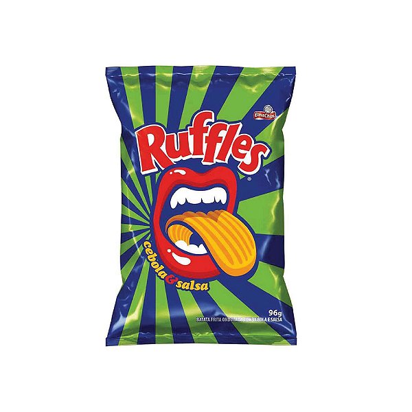 Elma Chips Salgadinho Batata Ruffles Cebola Salsa 96g