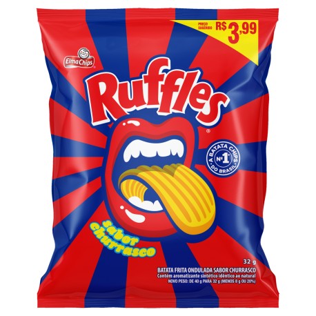 Batata Churrasco Ruffles Elma Chips 32g