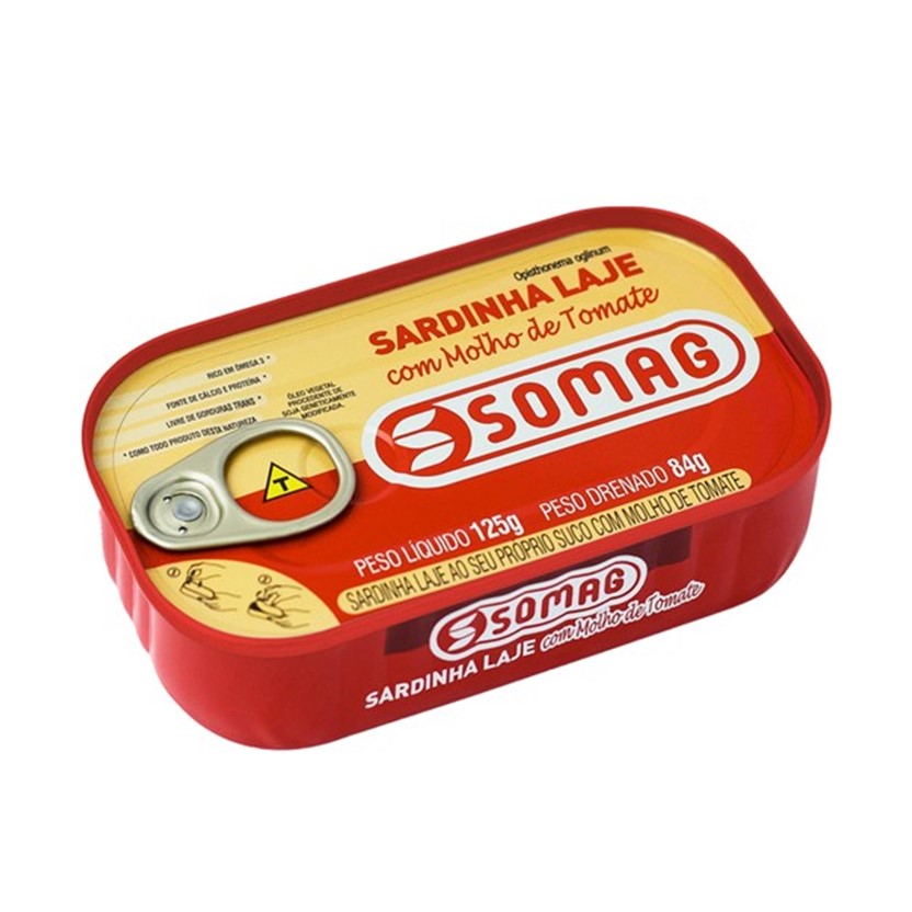 Somag Sard Abre Facil 125g C/molho Tomat