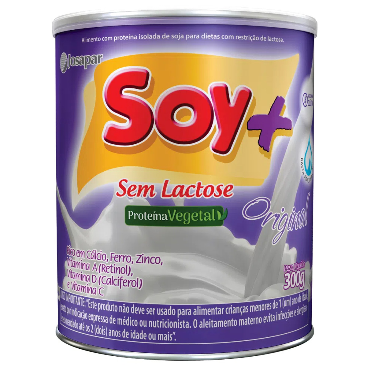 SOY Leite Em P Sem Lactose Original + Lata 300g