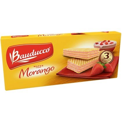 Biscoito Wafer Morango 120g Bauducco