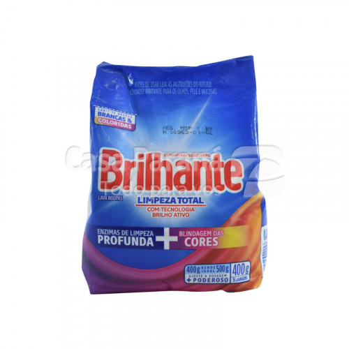 Brilhante Jabon En Polvo Para Ropa X 400 Gr