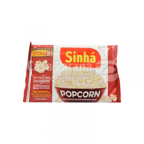 Sinha Pororo Para Microonda Sabor Original De 90g