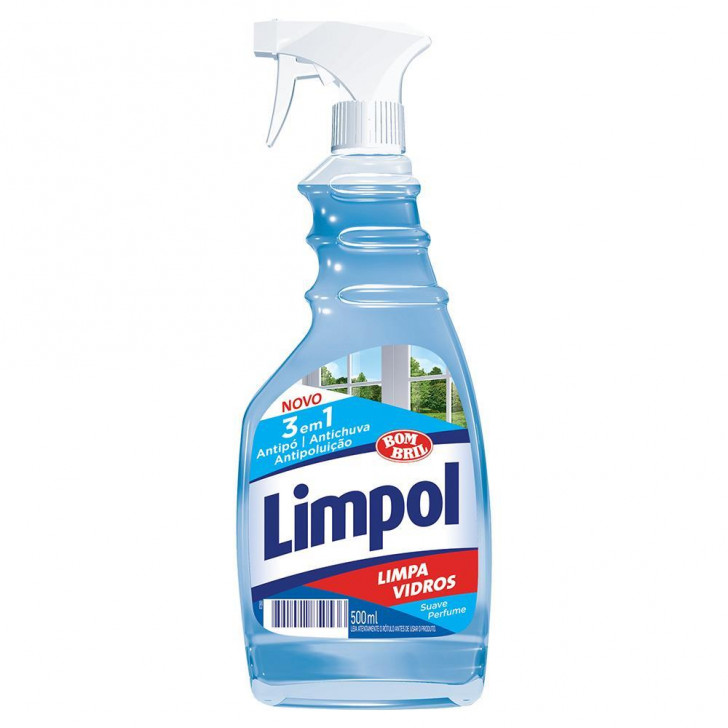 Limpol Limpador Vidros Bombril Gatilh 500 Ml 3em1