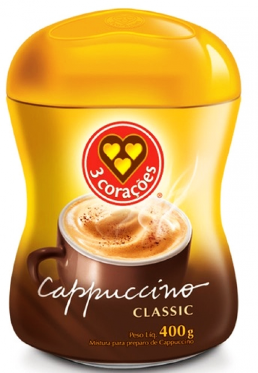 3 Coracoes Cappuccino Pt 400 G