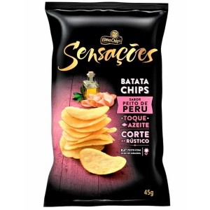 Salgado Elma Chips Sensaes Peito De Peru 45g