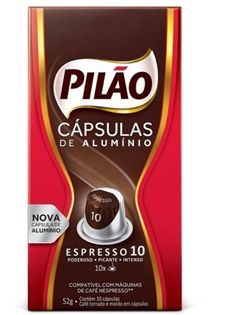 Capsulas Cafe Pilao Fortissim 10x52g(10)