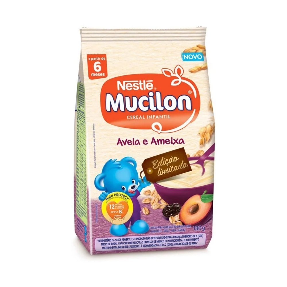 Nestle Mucilon Ameixa E Aveia 180g - Nestl