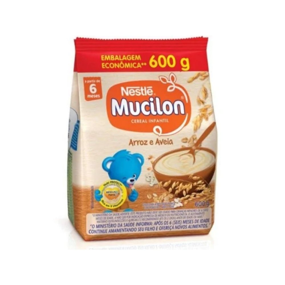 Nestle Mucilon Sach 600g Arroz E Aveia - Nestl