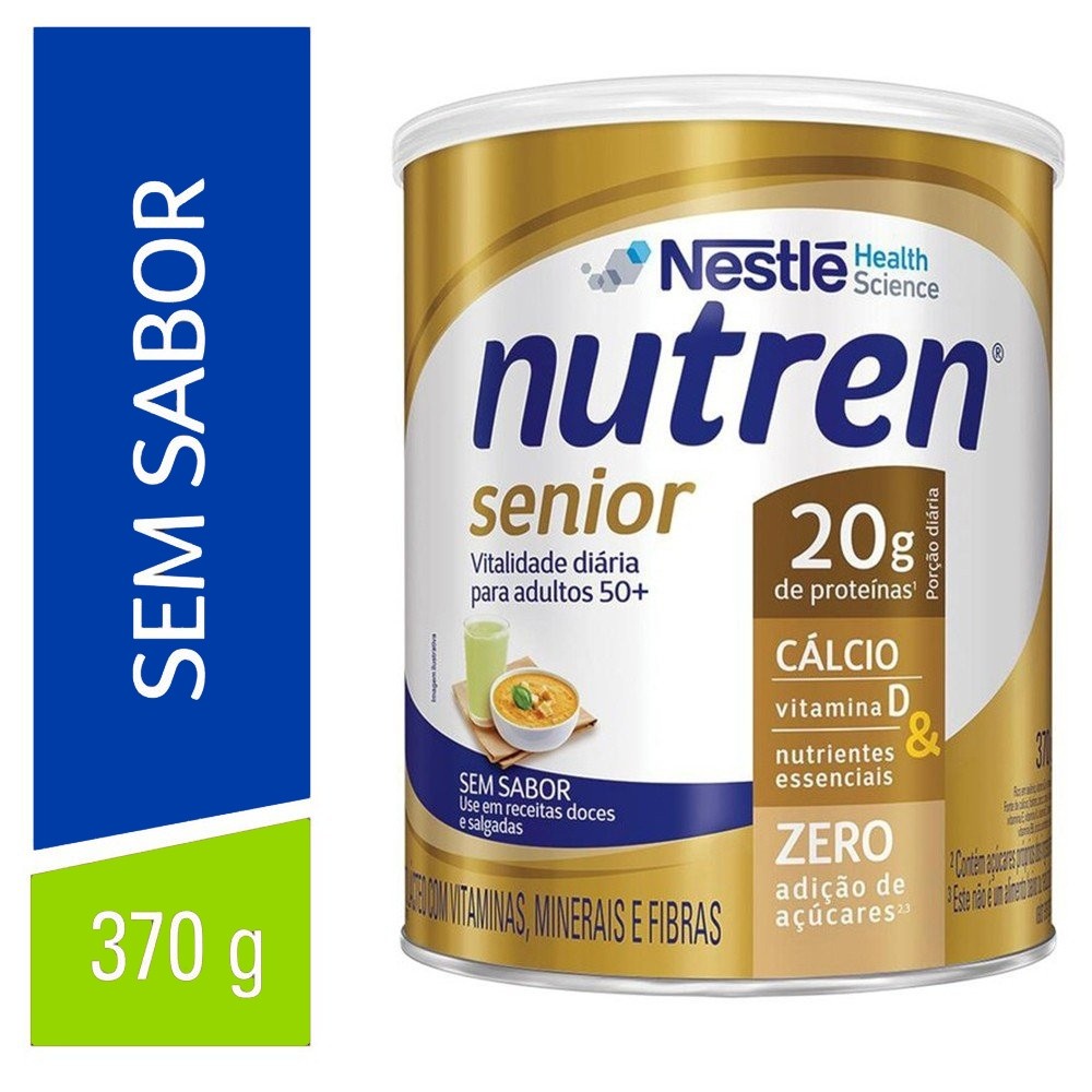 Nestle Suplemento Alimentar Nutren Senior Sem Sabor 370g - Nestl