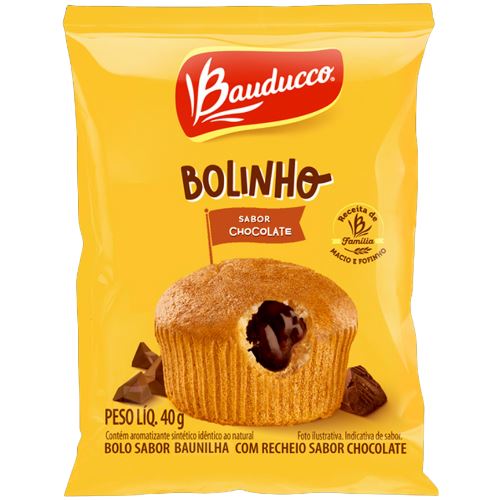 Bauducco Bolinho Chocolate Baunilha 40g