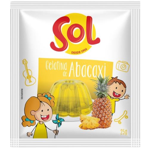 SOL Gelatina Abacaxi 25g