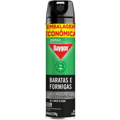 Scjohnson Inseticida Baygon Aerossol Mata Baratas E Formigas 360ml