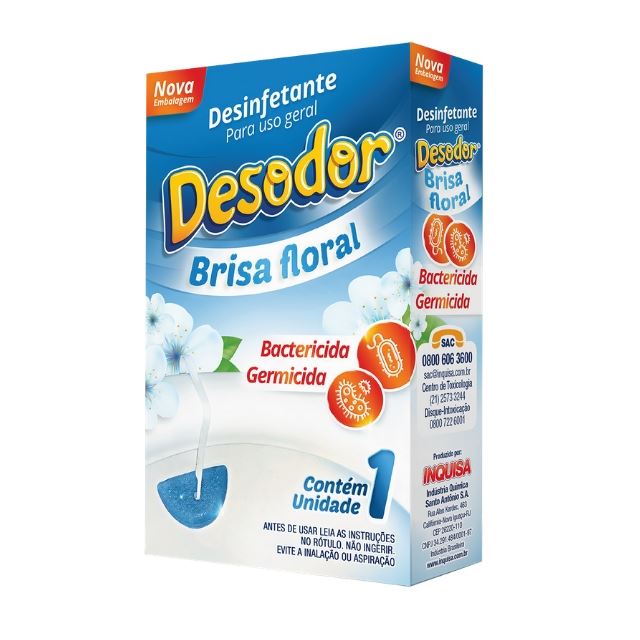 Inquisa Pedra Sanitria Desinfetante Desodor Brisa Floral