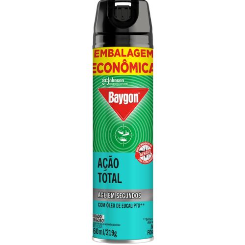 Scjohnson Inseticida Baygon Aerossol Acao Total Eucalipto 360ml