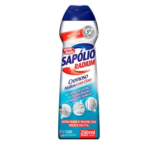 Sapolio Radium Cremoso 250ml Cloro