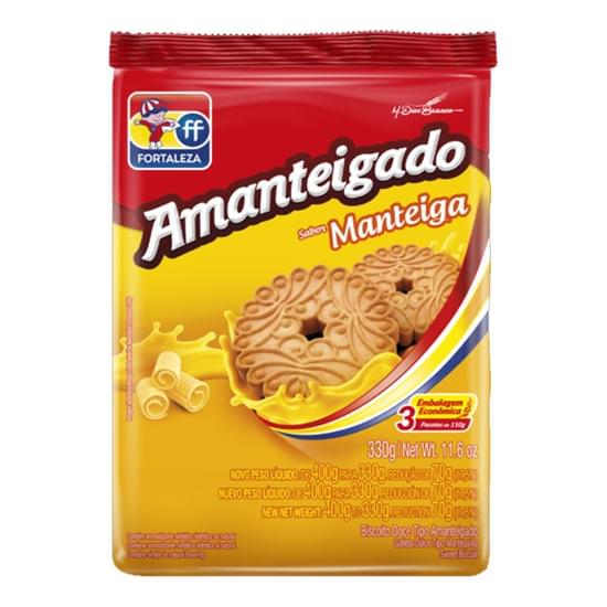 Biscoito Fortaleza Amanteigado 330g Tradicional