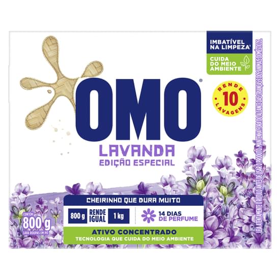 Detergente Po Omo 1600g Lavanda