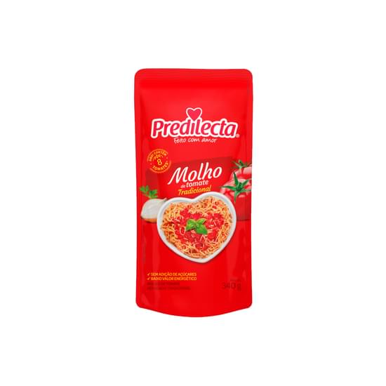 Molho De Tomate Predilecta Sc 340 Gr Tradicional