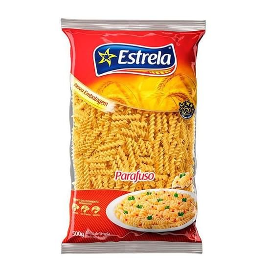 Macarrao Estrela Semola 500g. Parafuso