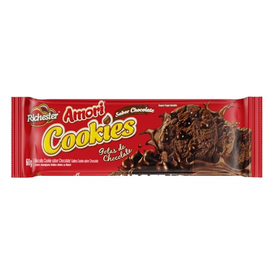 Cookies Rich Amori C/Gotas Choc 60g Chocolate