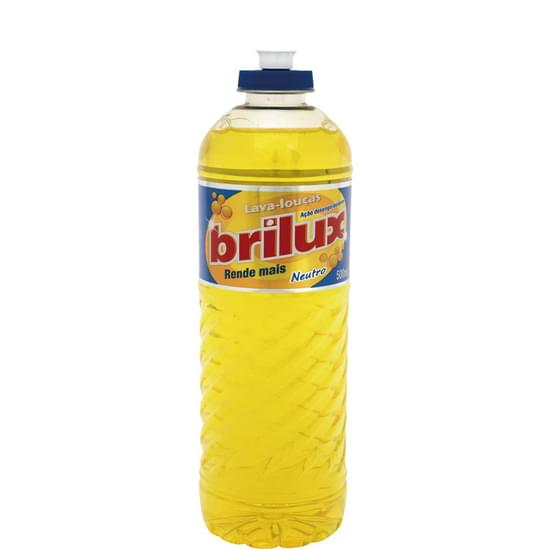 Detergente Liquido Brilux Lava Loucas 500ml Neutro