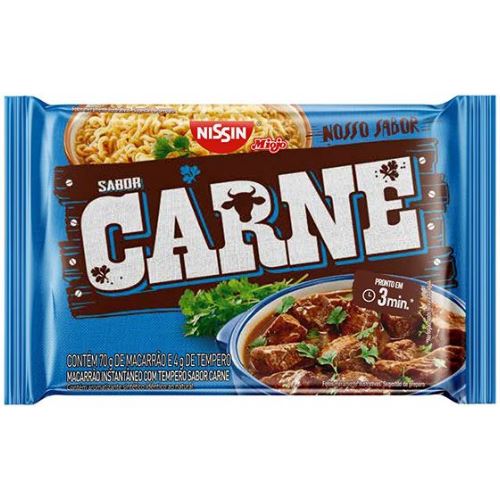 Nissin Nosso Sabor Lamen Carne 74g