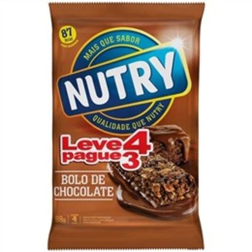 Nutrimental Barra De Cereal Nutry Bolo Chocolate L4p3 22g