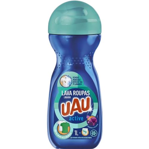 UAU Lava Roupas Liquido Active 1L