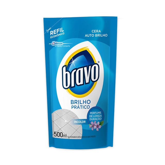 Scjohnson Bravo Brilho Prtico Incolor Refil 500ml