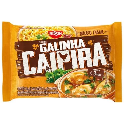 Nissin Nosso Sabor Lamen Galinha Caipira 74g