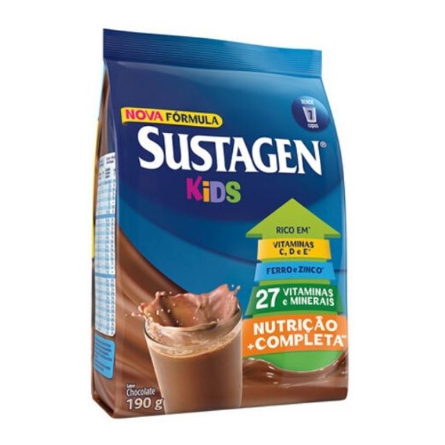 Sustagen Complemento Alimentar Kids Sabor Chocolate Sach 190g