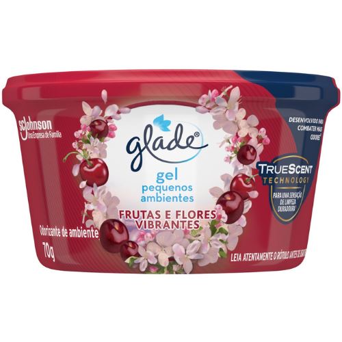 Scjohnson Glade Gel Frutas E Flores Vibrantes 70g