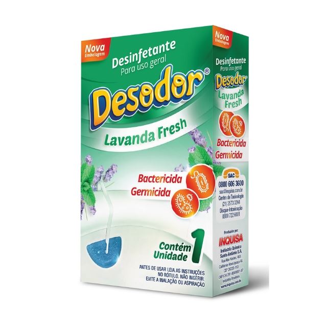 Inquisa Pedra Sanitria Desinfetante Desodor Lavanda Fresh