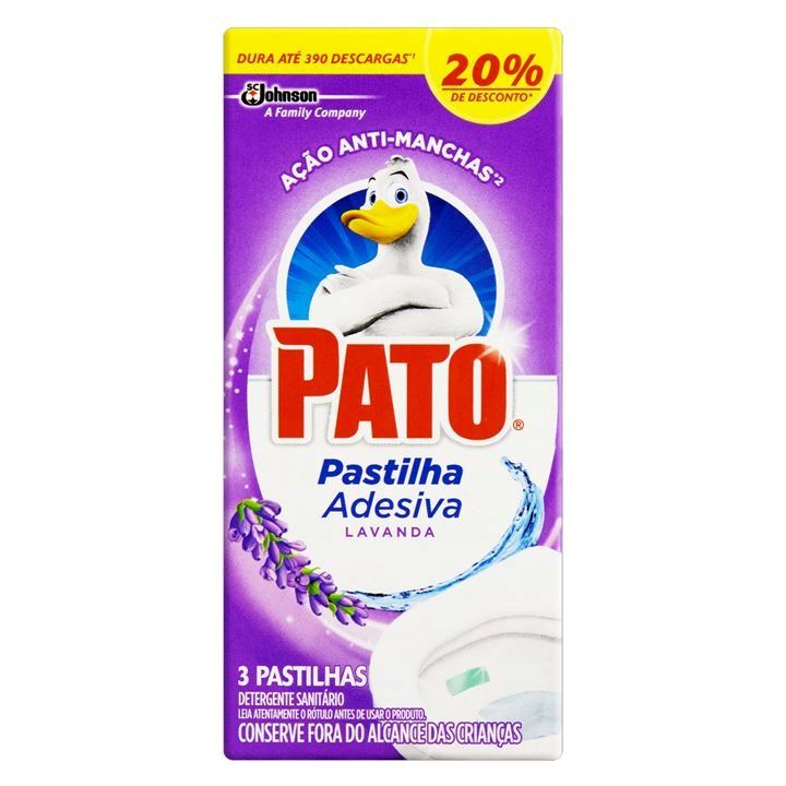 Bom Bril Pato Pastilha Adesiva Lavanda 20% De Desconto Com 3 Und