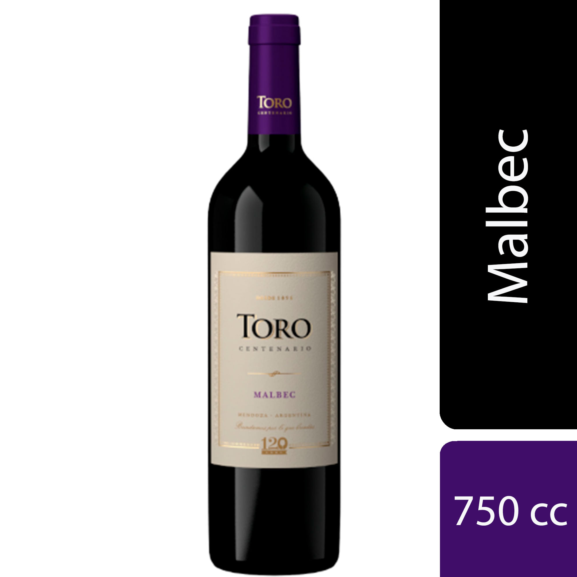 Toro Vino Varietal Centenario Malbec 750 Cc