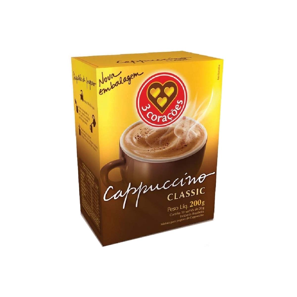 Tres Coraes Cappuccino Coracoes Classic Sache 10x20g