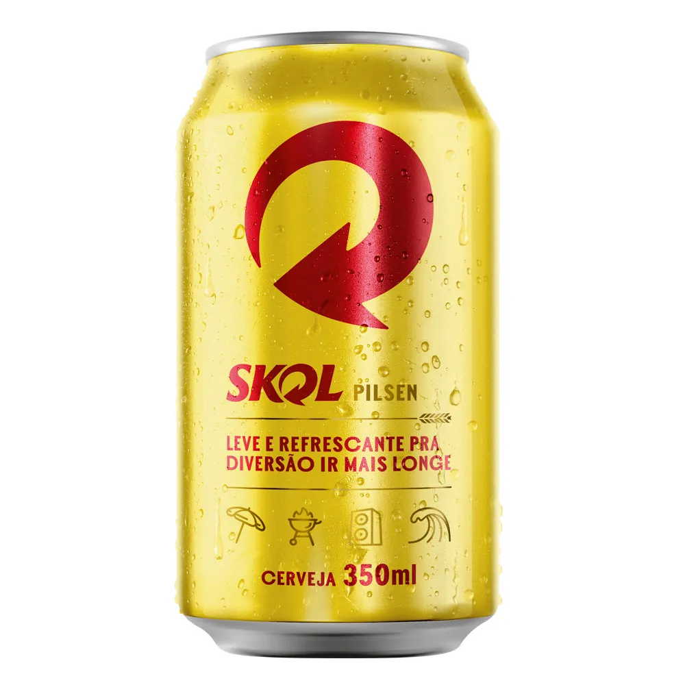 Cerveja Skol 350ml Lata