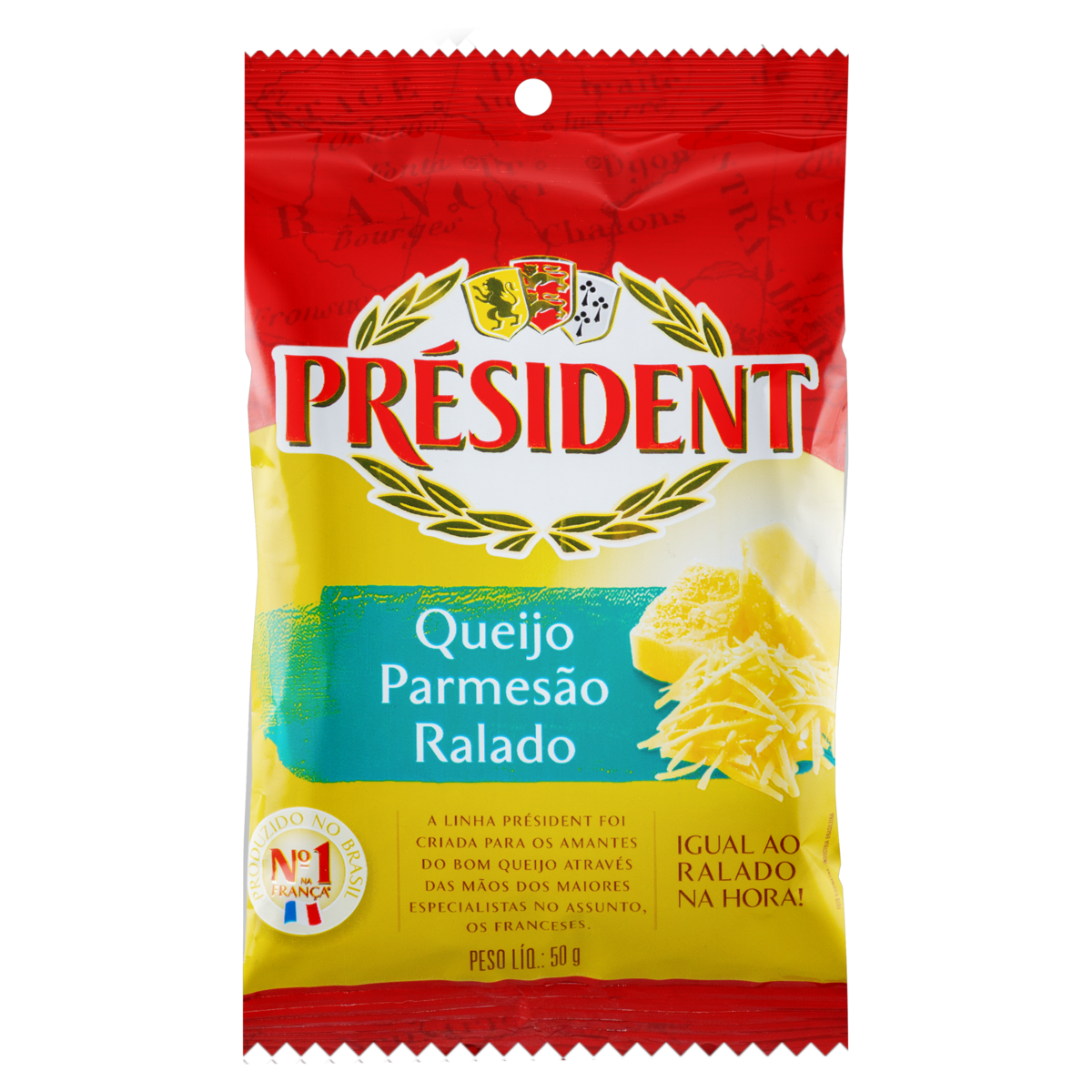 Prsident Queijo Parmeso Ralado Pacote 50g