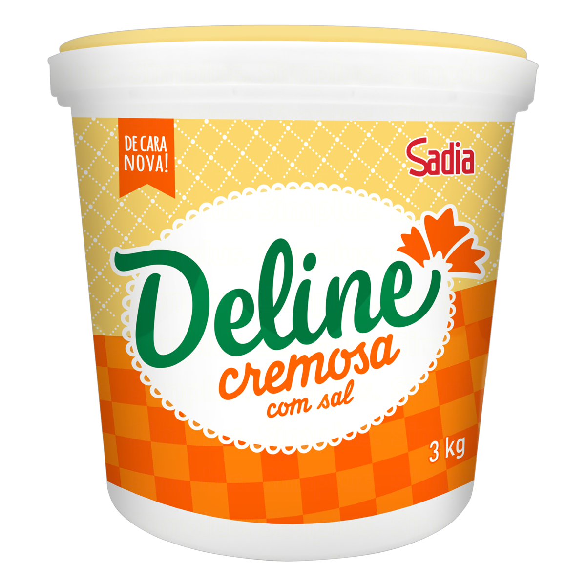 Deline Margarina Cremosa Pote 3kg