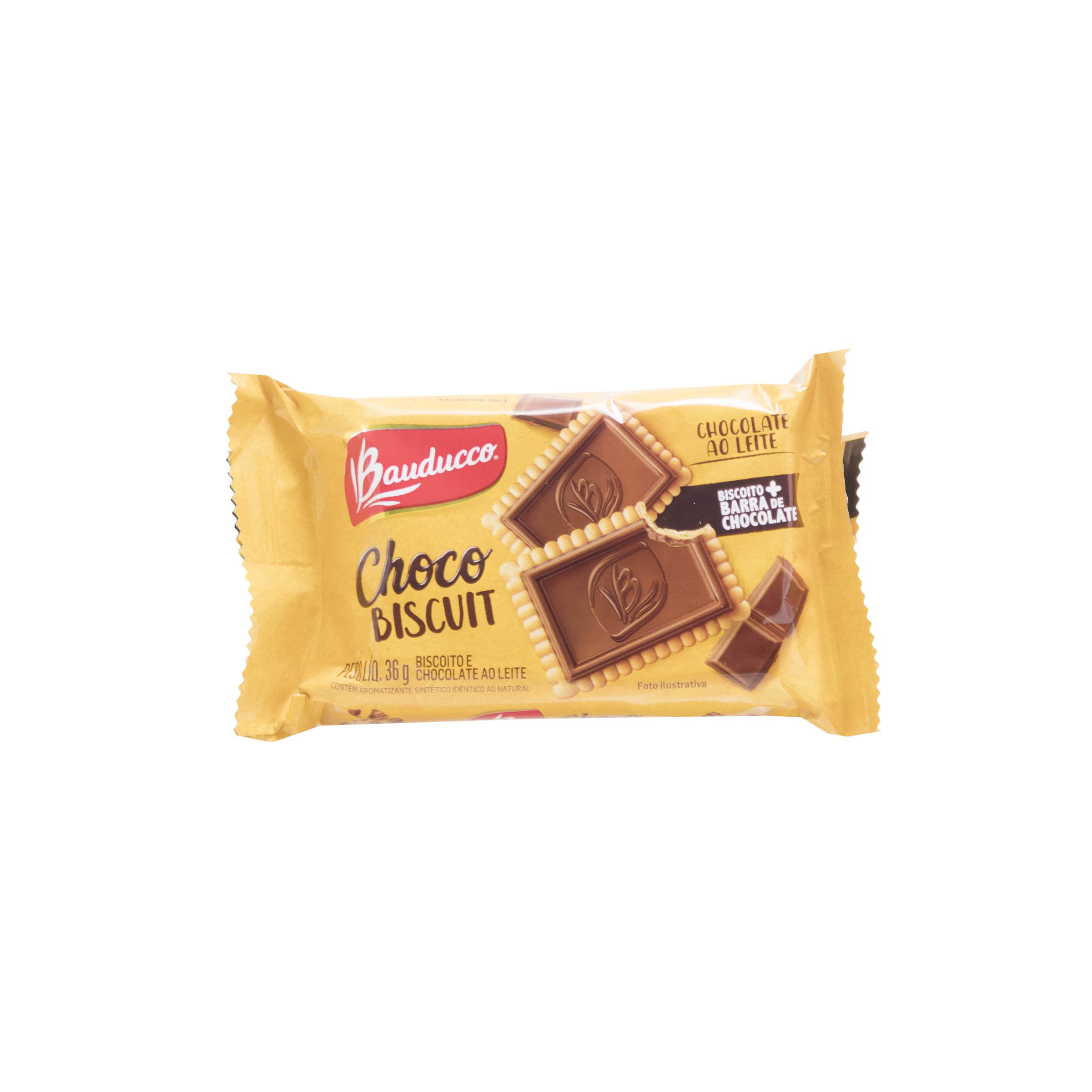 Bauducco Chocobiscuit Chocolate Ao Leite 36g Display Com 18 Unidades