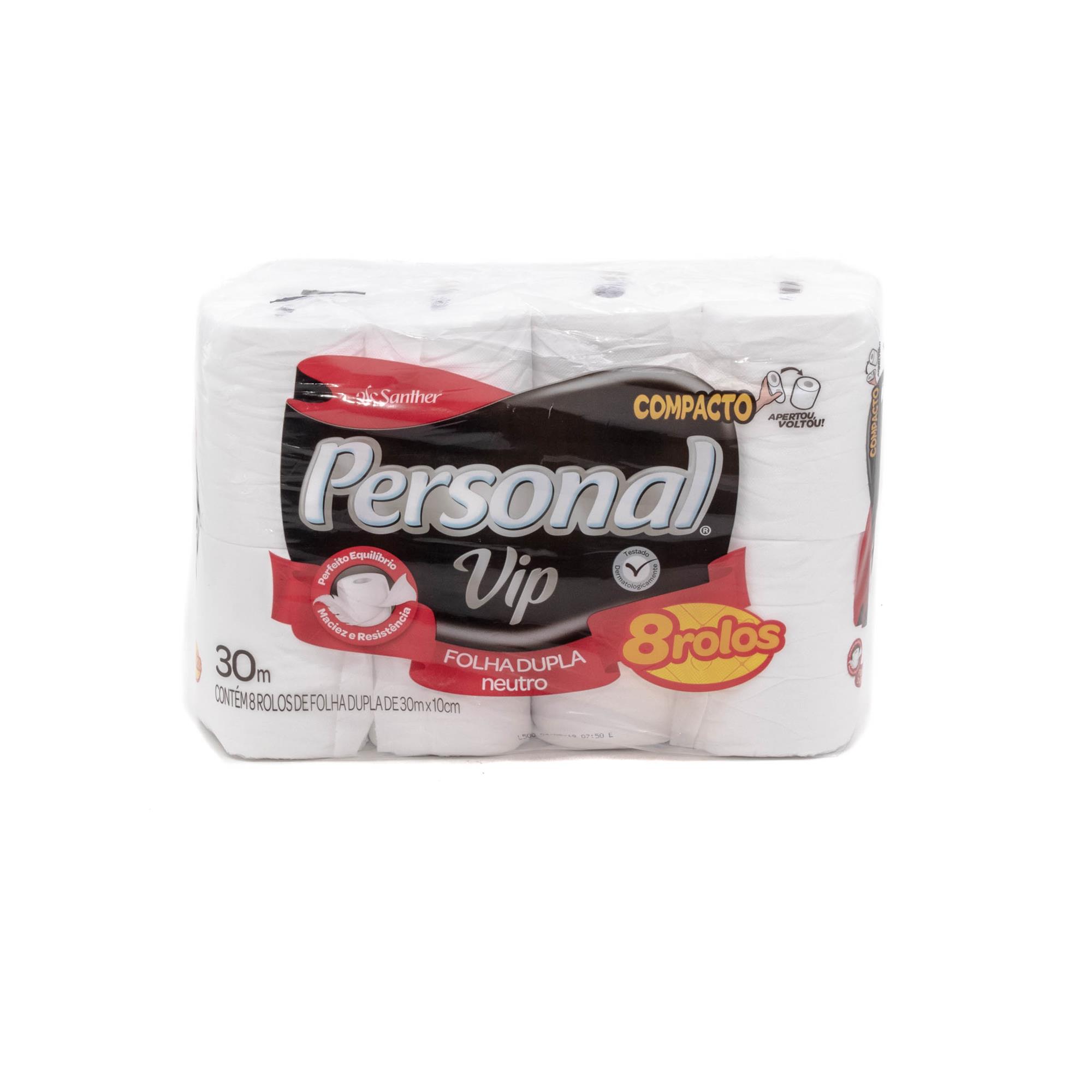 Papel Higienico Personal Doble Hoja, 8 Unidades