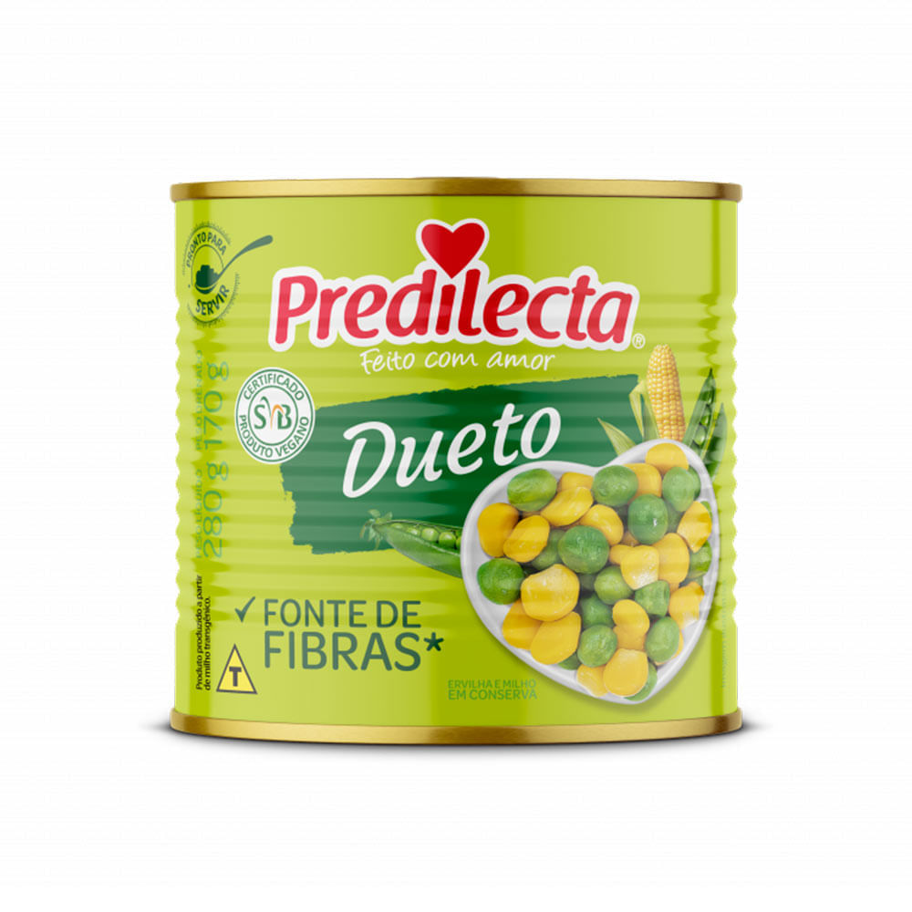 Predilecta Dueto Milho/Ervilha 170g