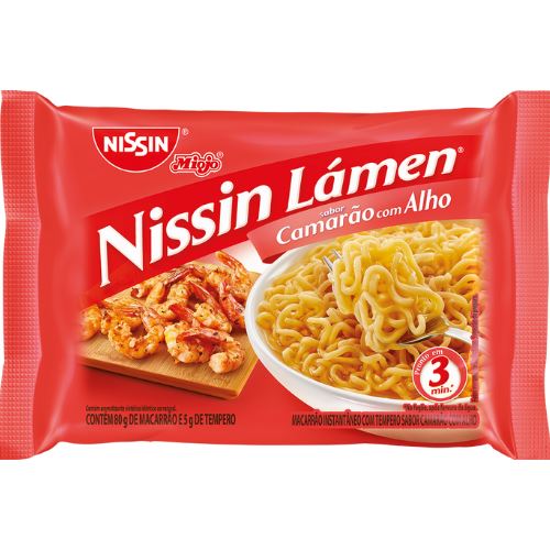 Nissin Lamen Camarao Com Alho 85g