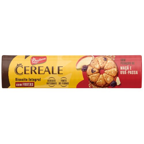 Bauducco Cereale Biscoito Sabor Ma E Uva 141g