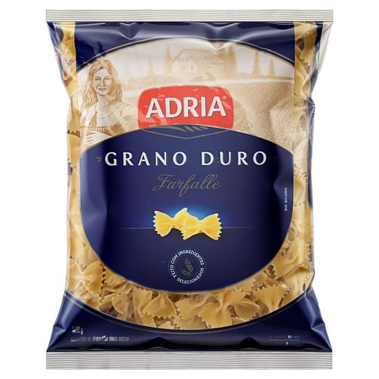 Macarrao Adria Grano Duro 500g Farfalle