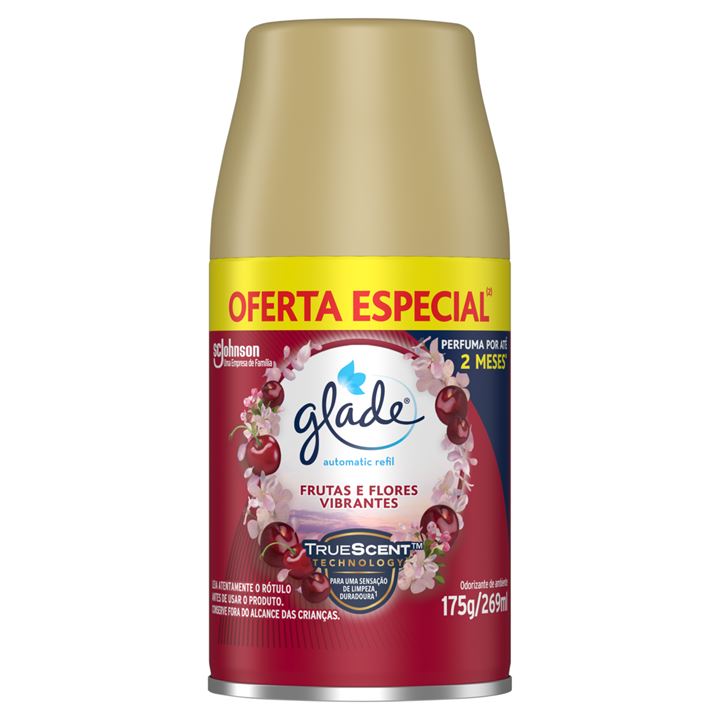 Scjohnson Glade Automtico Refil Frutas E Flores Vibrantes Oferta Especial 269ml