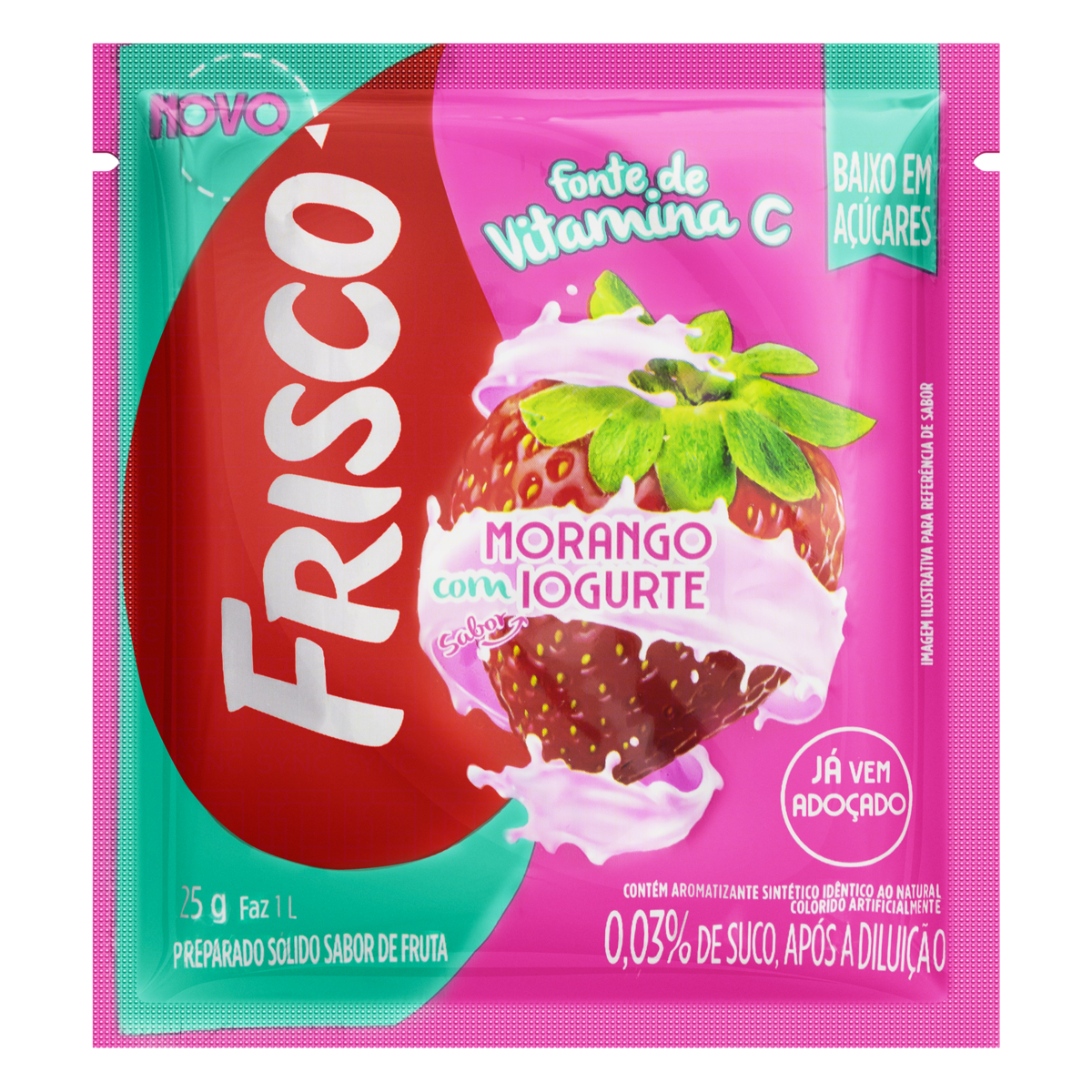 Frisco Refresco Em P Morango Com Iogurte 25g