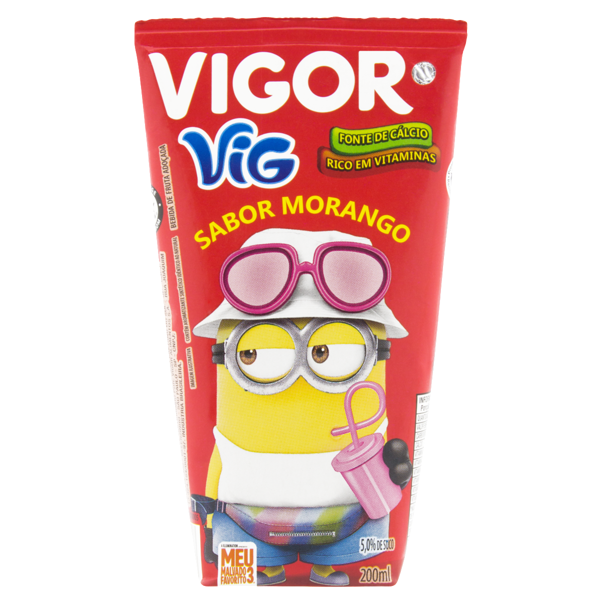 Bebida Vigor Morango 200ml